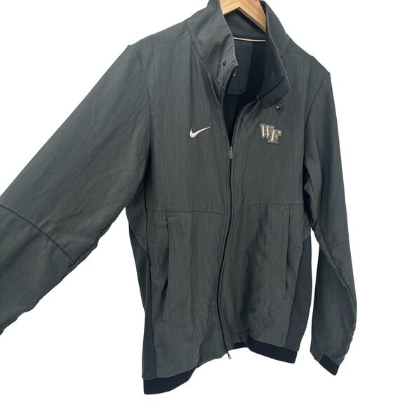 Wake Forest Jacket Mens Small Demon Deacons Gray Full Zip Team On Field Nike - Picture 4 of 14